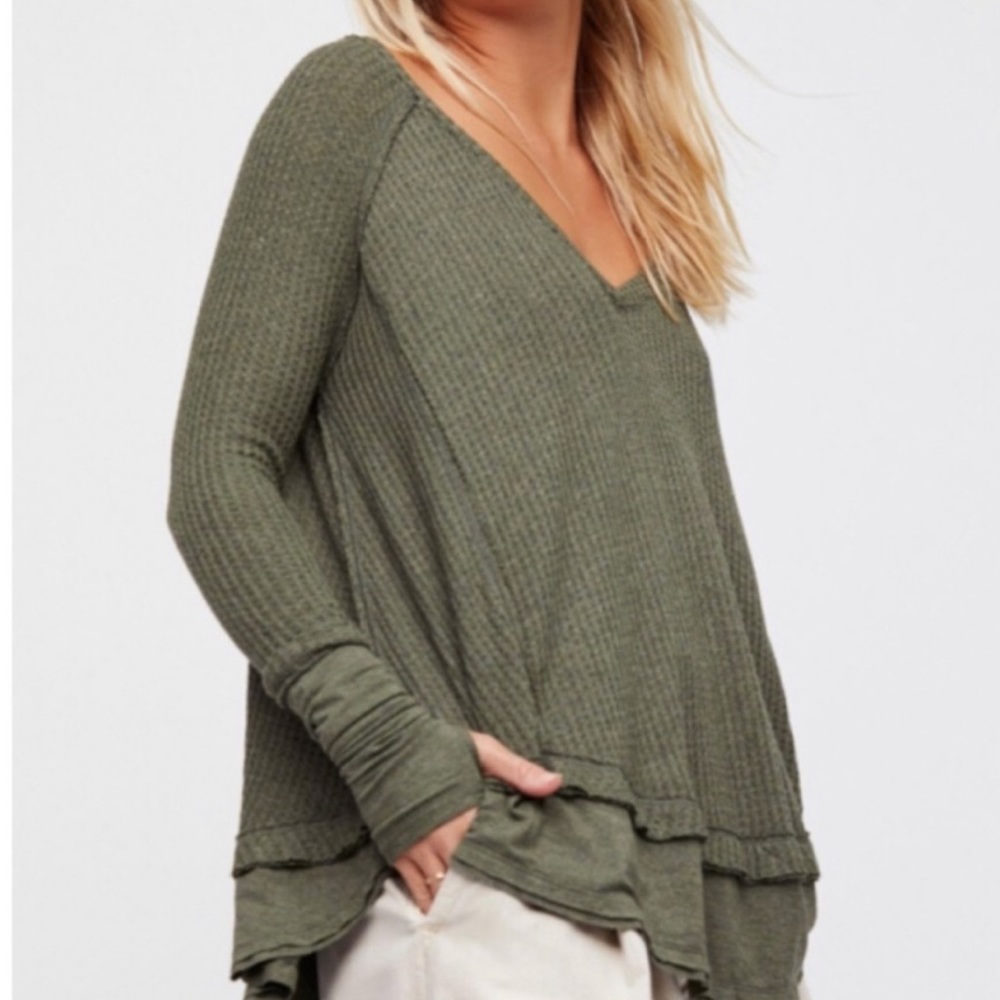 Free People olive thermal